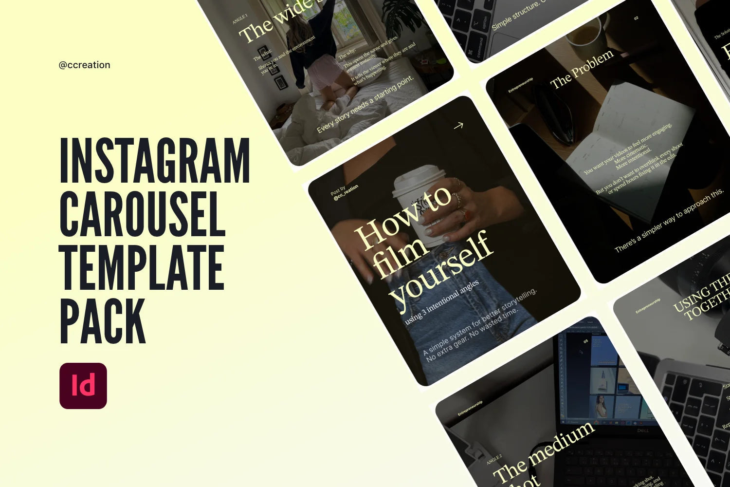 Instagram Carousel Adobe InDesign Template Bundle – All Collections (Complete Carousel Pack) ccreation.store