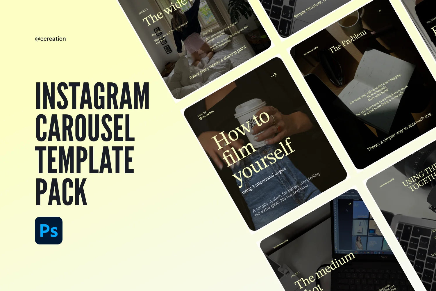 Instagram Carousel Adobe Photoshop Template Bundle – All Collections (Complete Carousel Pack) ccreation.store