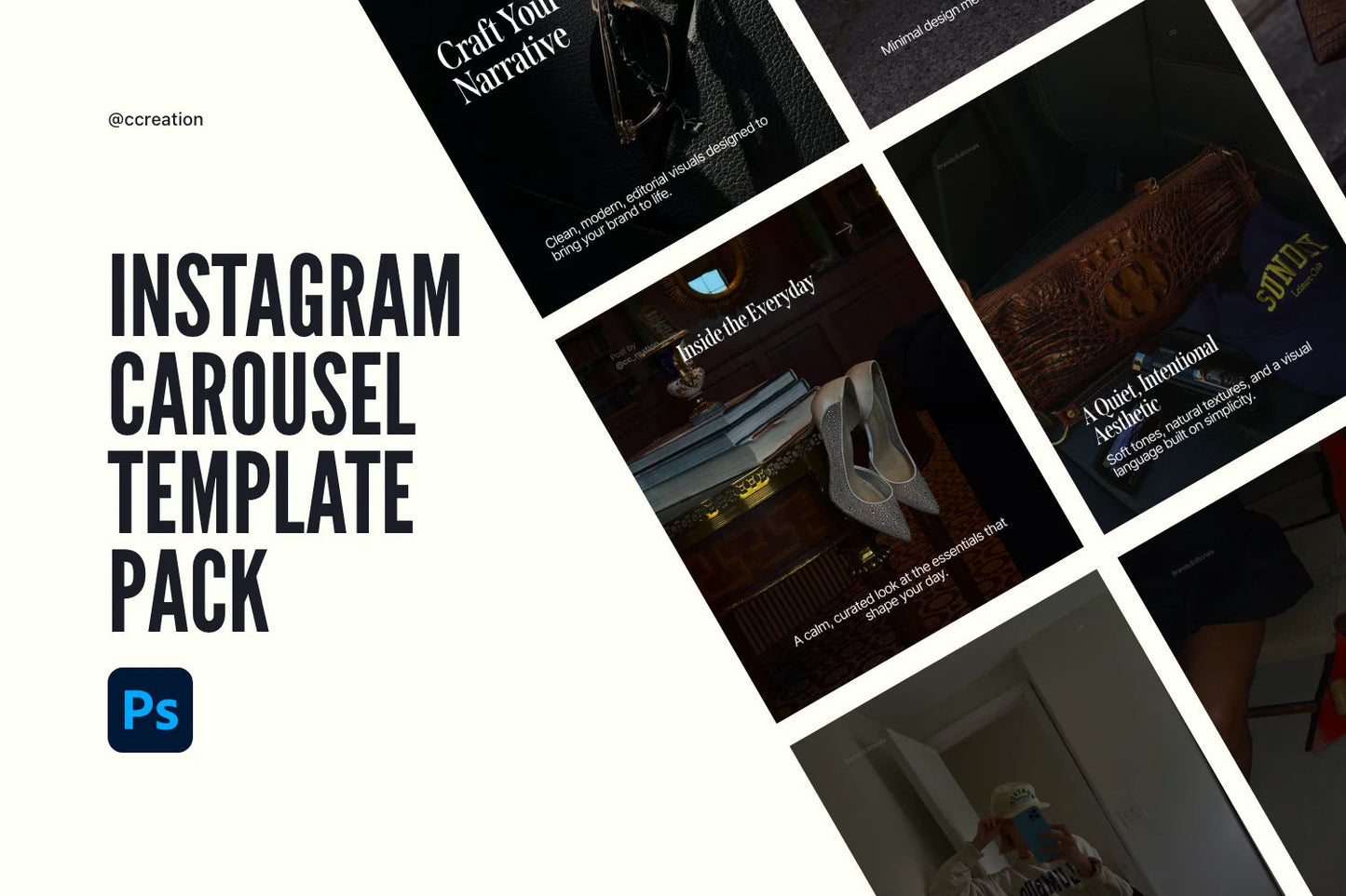 Instagram Carousel Adobe Photoshop Template Bundle – All Collections (Complete Carousel Pack) ccreation.store