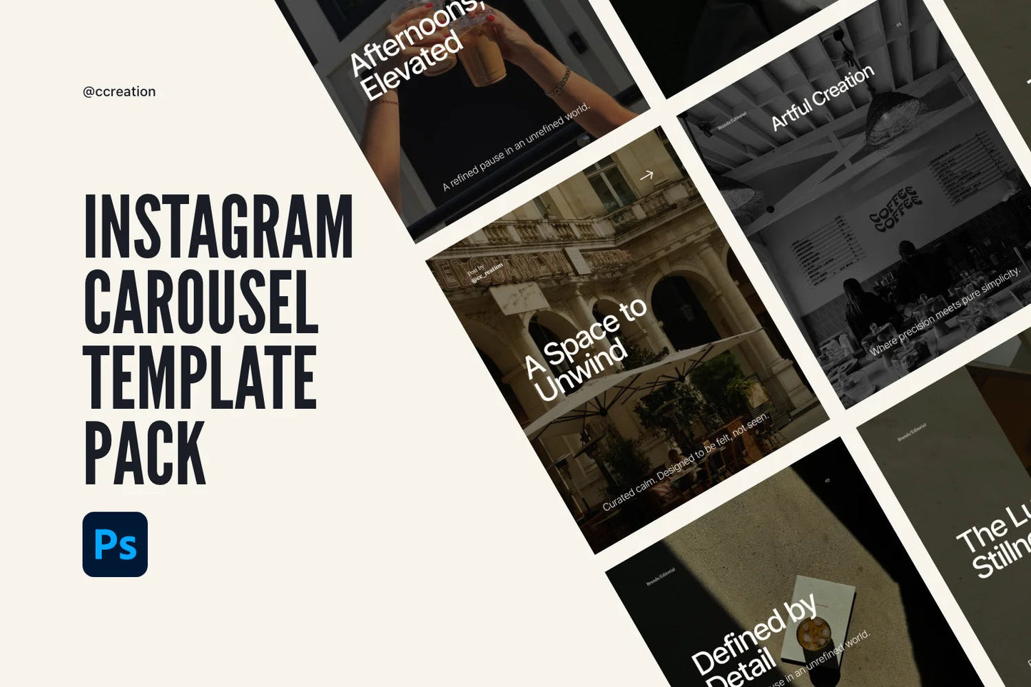 Instagram Carousel Adobe Photoshop Template Bundle – All Collections (Complete Carousel Pack) ccreation.store