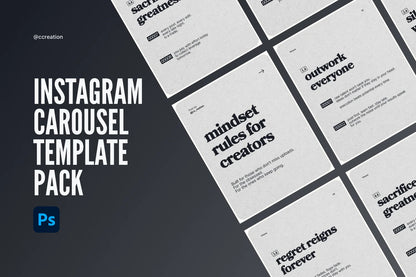 Instagram Carousel Adobe Photoshop Template Bundle – All Collections (Complete Carousel Pack) ccreation.store