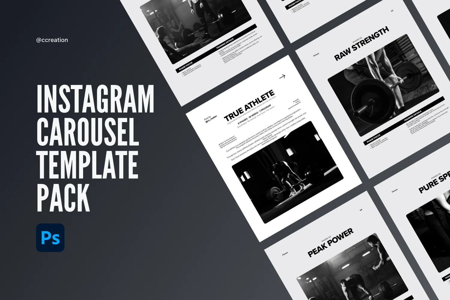 Instagram Carousel Adobe Photoshop Template Bundle – All Collections (Complete Carousel Pack) ccreation.store