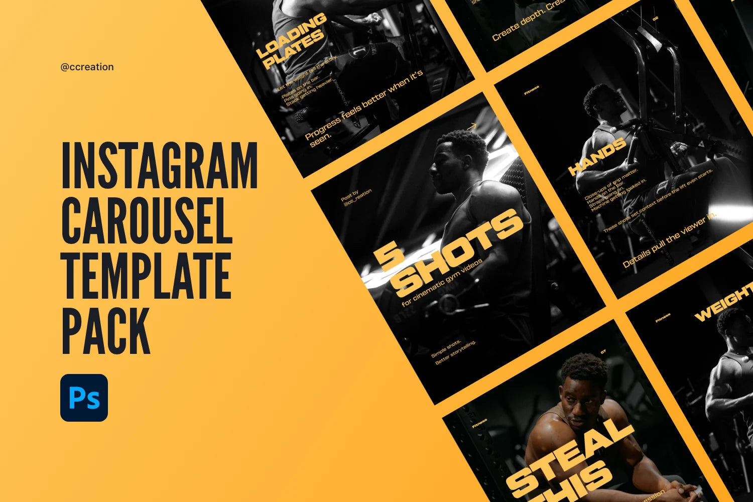 Instagram Carousel Adobe Photoshop Template Bundle – All Collections (Complete Carousel Pack) ccreation.store