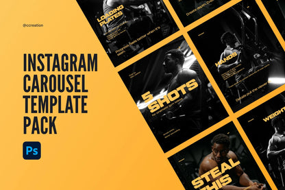 Instagram Carousel Adobe Photoshop Template Bundle – All Collections (Complete Carousel Pack) ccreation.store