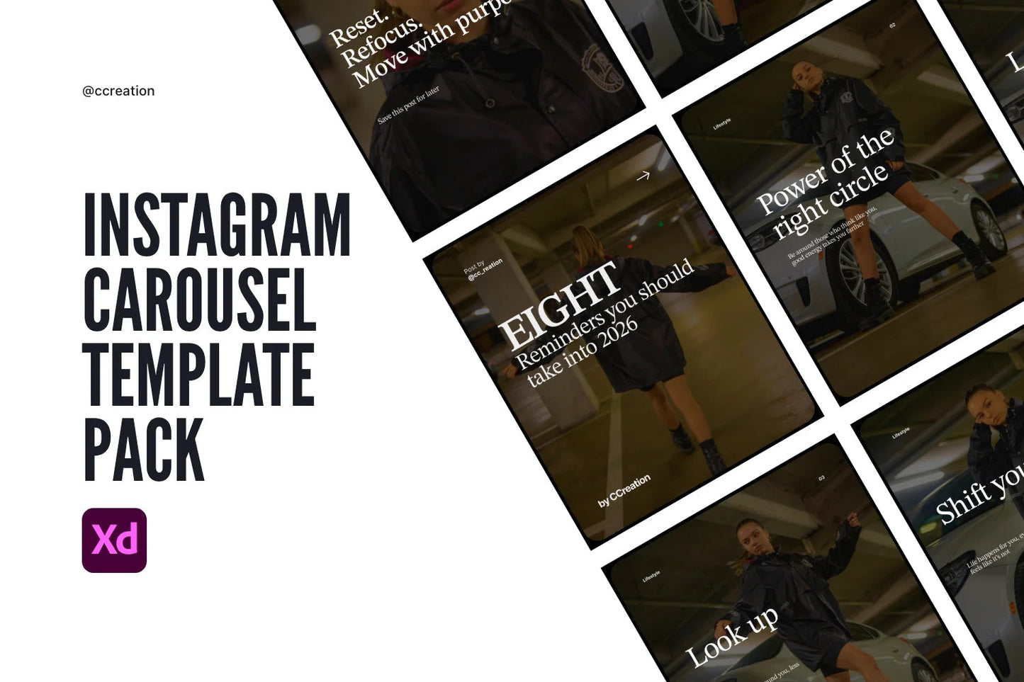 Instagram Carousel Adobe XD Template Bundle – All Collections (Complete Carousel Pack) ccreation.store