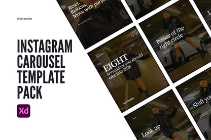 Instagram Carousel Adobe XD Template Bundle – All Collections (Complete Carousel Pack) ccreation.store