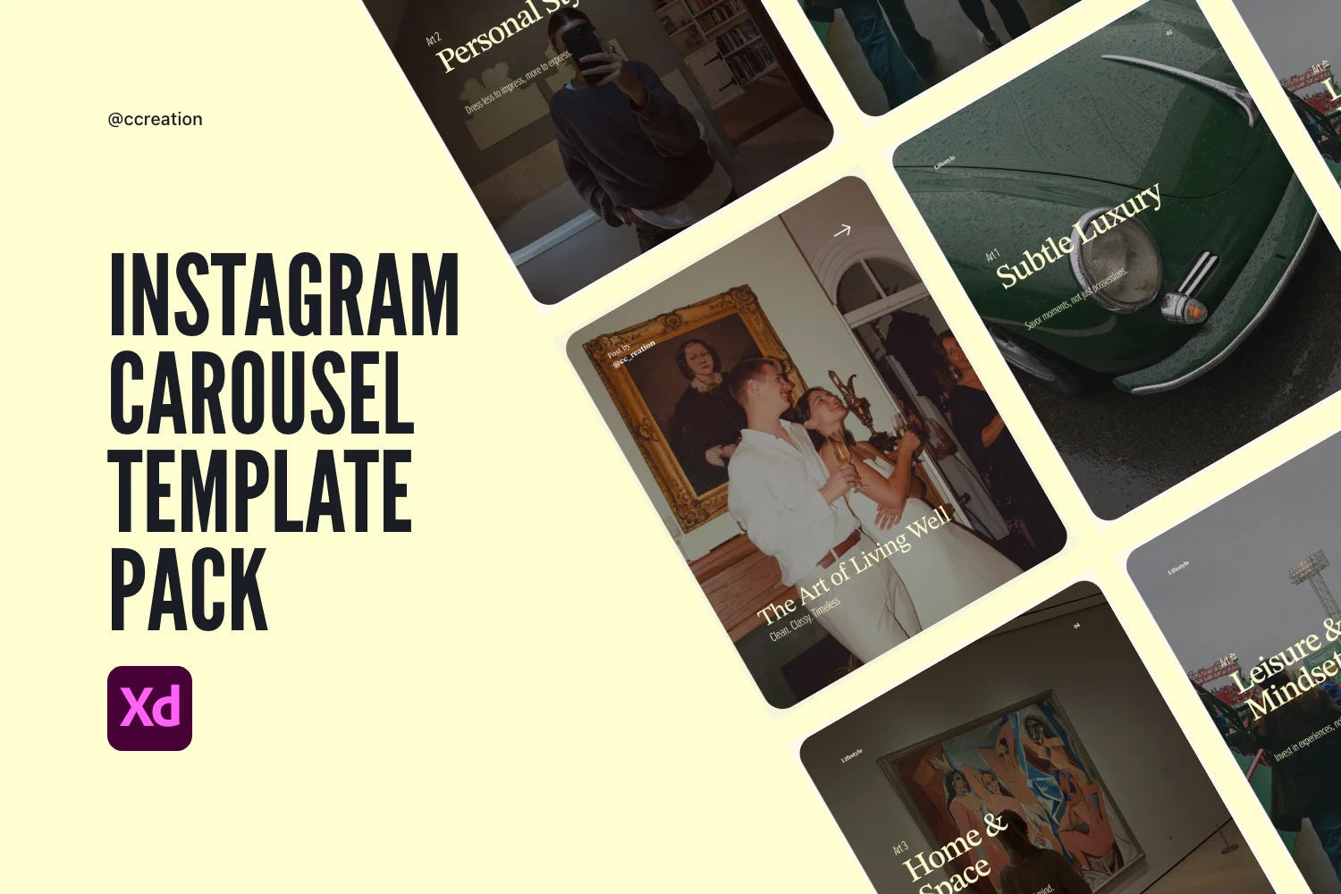Instagram Carousel Adobe XD Template Bundle – All Collections (Complete Carousel Pack) ccreation.store