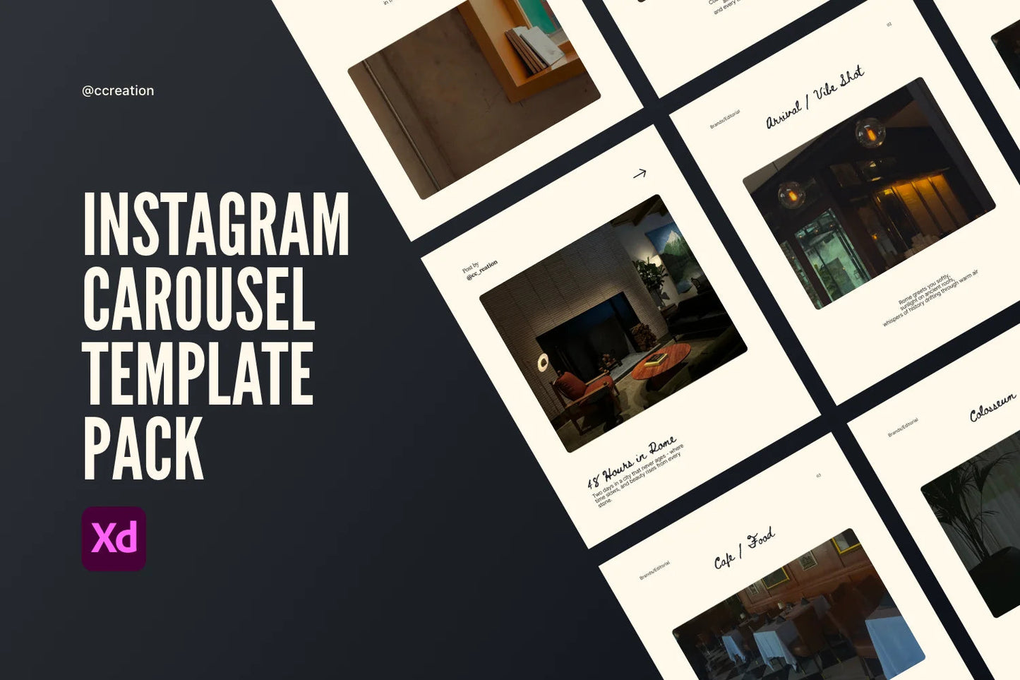 Instagram Carousel Adobe XD Template Bundle – All Collections (Complete Carousel Pack) ccreation.store