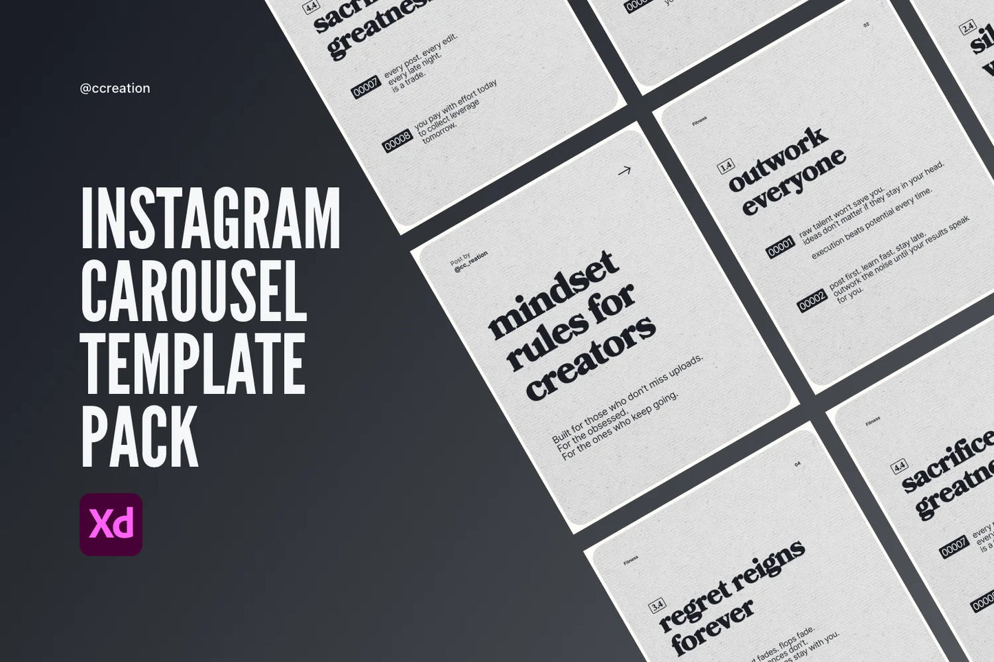 Instagram Carousel Adobe XD Template Bundle – All Collections (Complete Carousel Pack) ccreation.store
