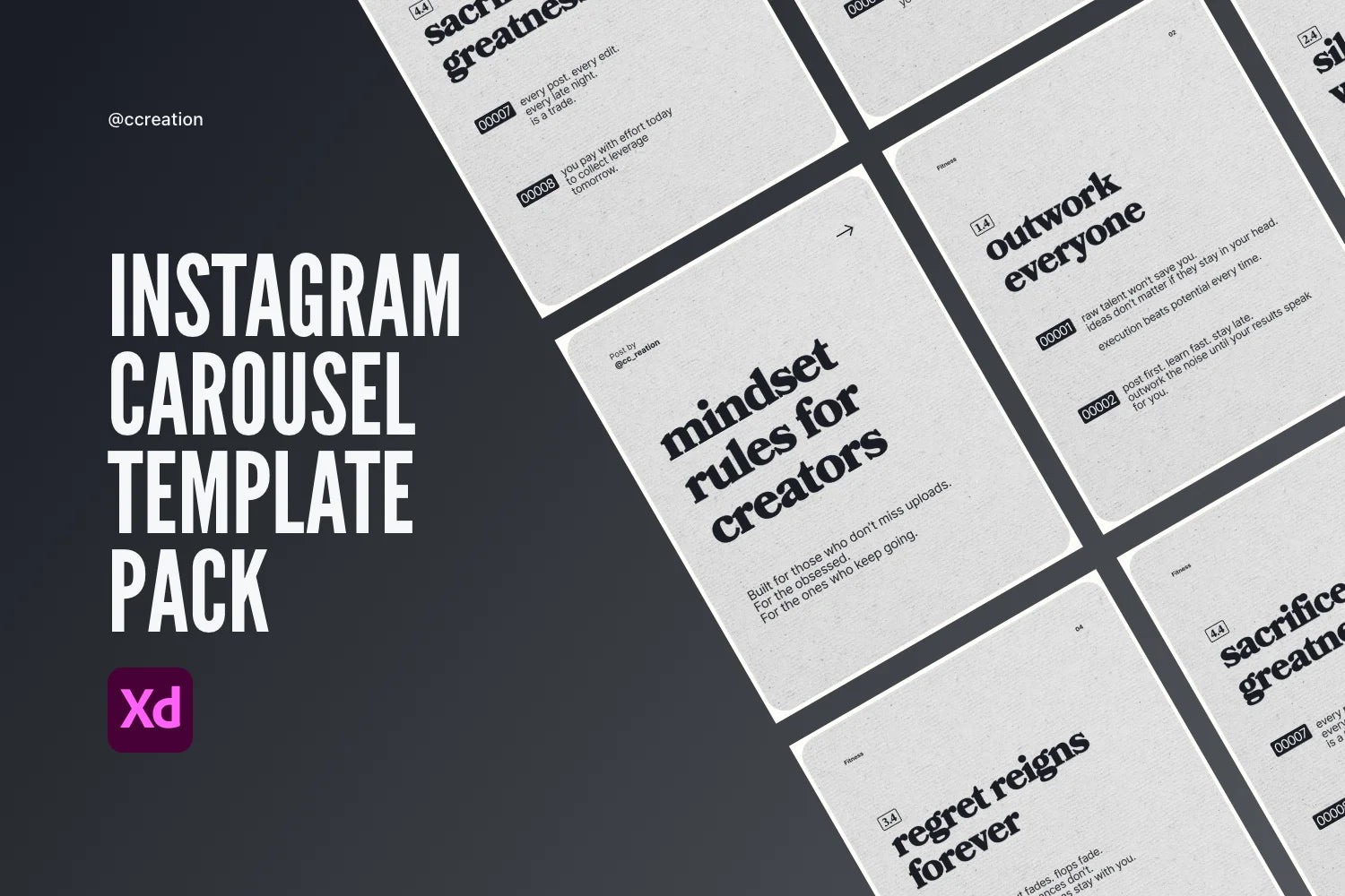 Instagram Carousel Adobe XD Template Bundle – All Collections (Complete Carousel Pack) ccreation.store