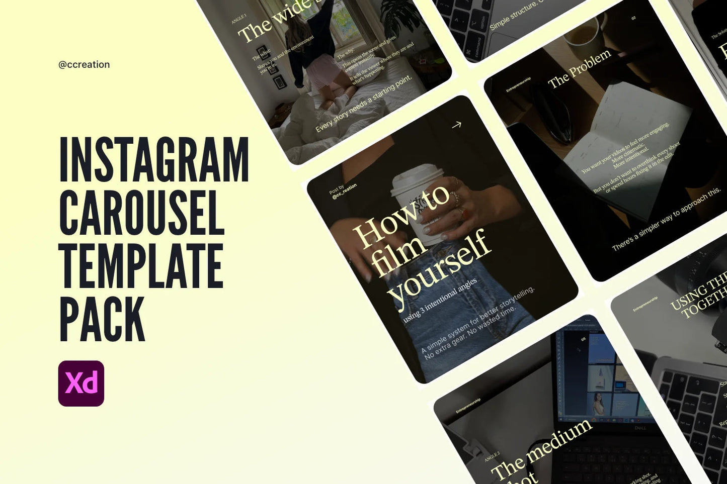 Instagram Carousel Adobe XD Template Bundle – All Collections (Complete Carousel Pack) ccreation.store