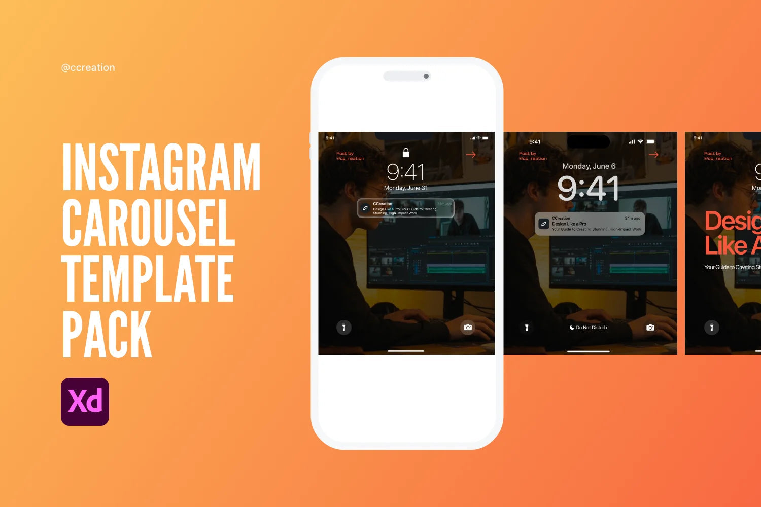 Instagram Carousel Adobe XD Template Bundle – All Collections (Complete Carousel Pack) ccreation.store