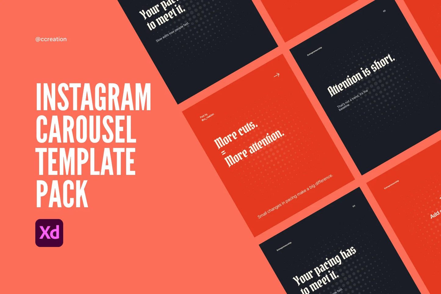 Instagram Carousel Adobe XD Template Bundle – All Collections (Complete Carousel Pack) ccreation.store