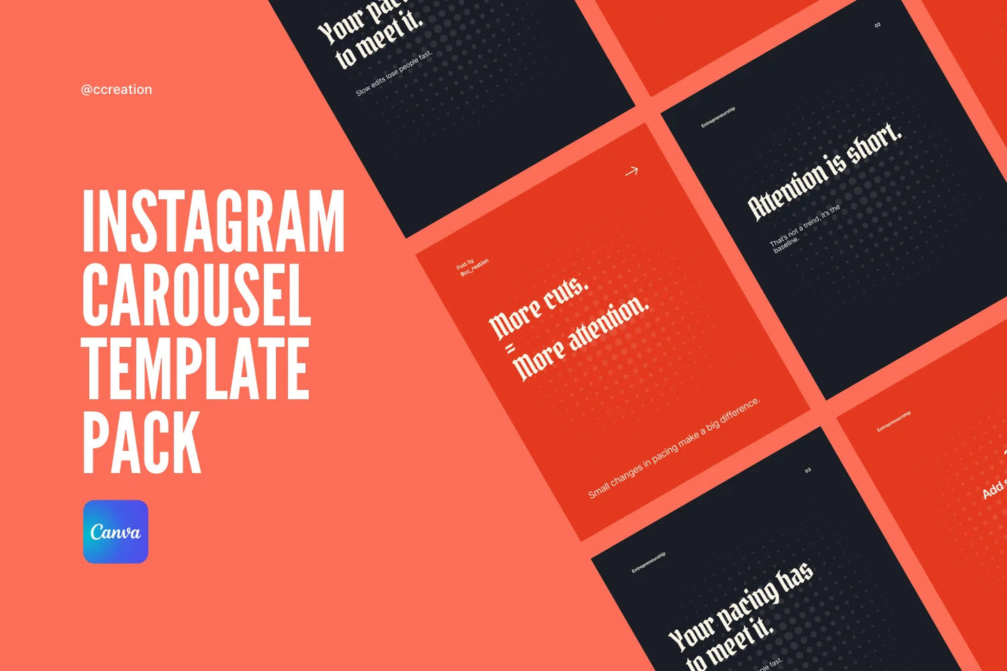 Instagram Carousel Canva Template Bundle – All Collections (Complete Carousel Pack) ccreation.store