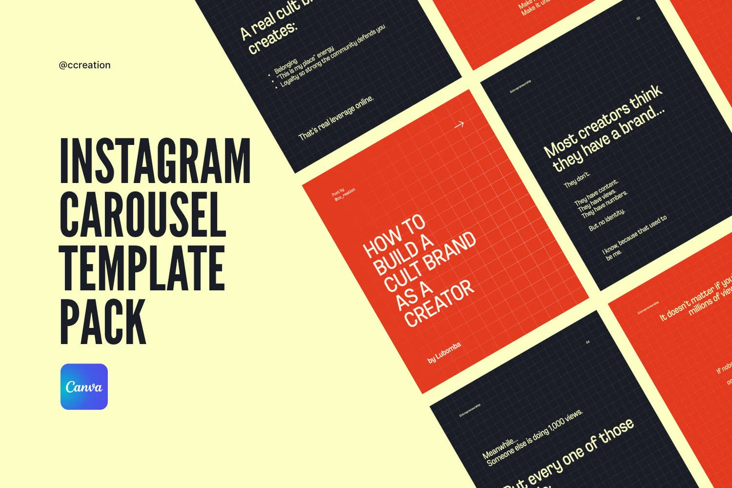 Instagram Carousel Canva Template Bundle – All Collections (Complete Carousel Pack) ccreation.store
