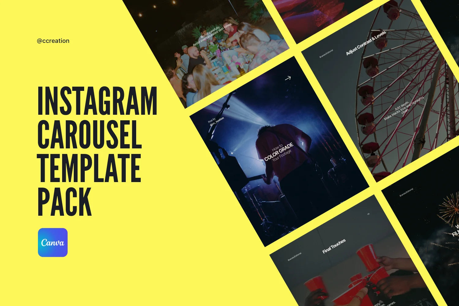 Instagram Carousel Canva Template Bundle – All Collections (Complete Carousel Pack) ccreation.store