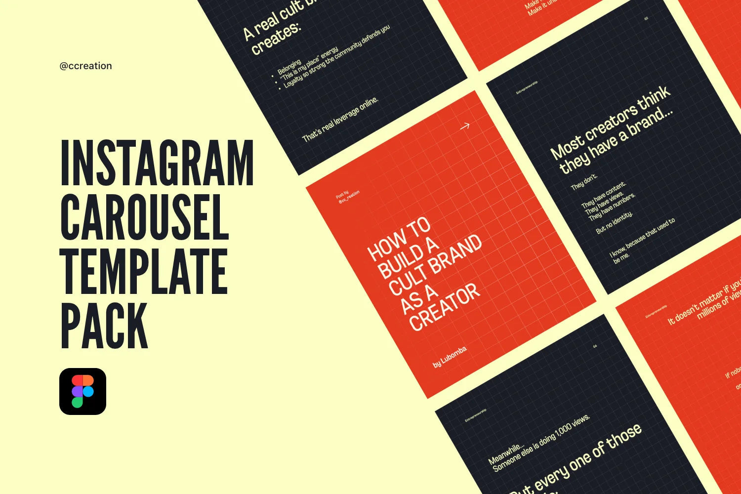 Instagram Carousel Figma Template Bundle – All Collections (Complete Carousel Pack) ccreation.store