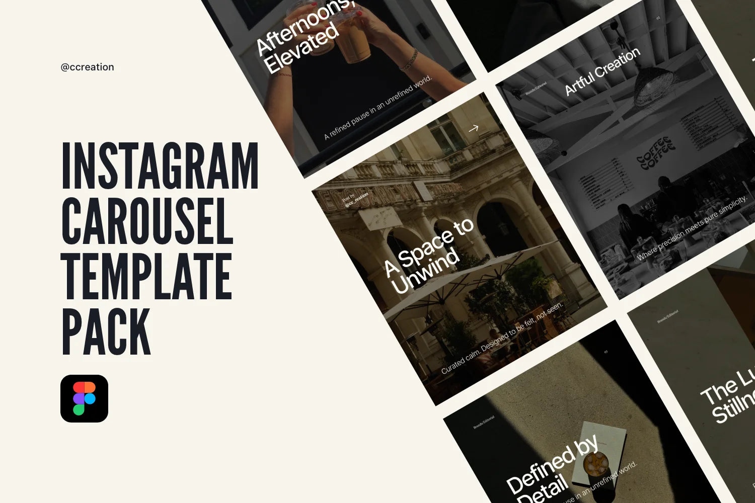 Instagram Carousel Figma Template Bundle – All Collections (Complete Carousel Pack) ccreation.store