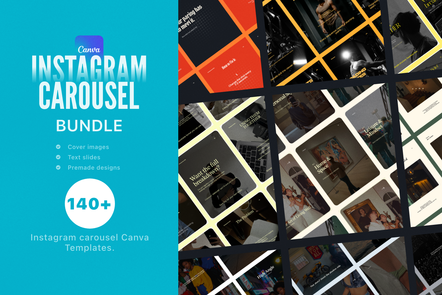 Instagram Carousel Canva Template Bundle – All Collections (Complete Carousel Pack) ccreation.store