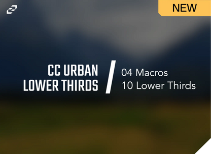 Urban Lower Thirds Pack ccreation.store