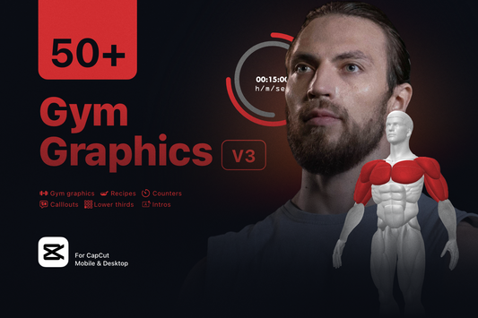 Male Gym Graphics V3 - CapCut ccreation.store