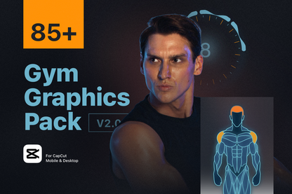 Gym Graphics V2 Ectomorph for CapCut ccreation.store