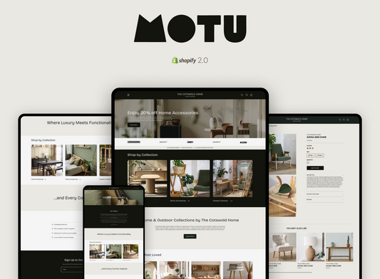 Motu Premium Furniture & Home Decor Shopify Store Responsive Theme Motu