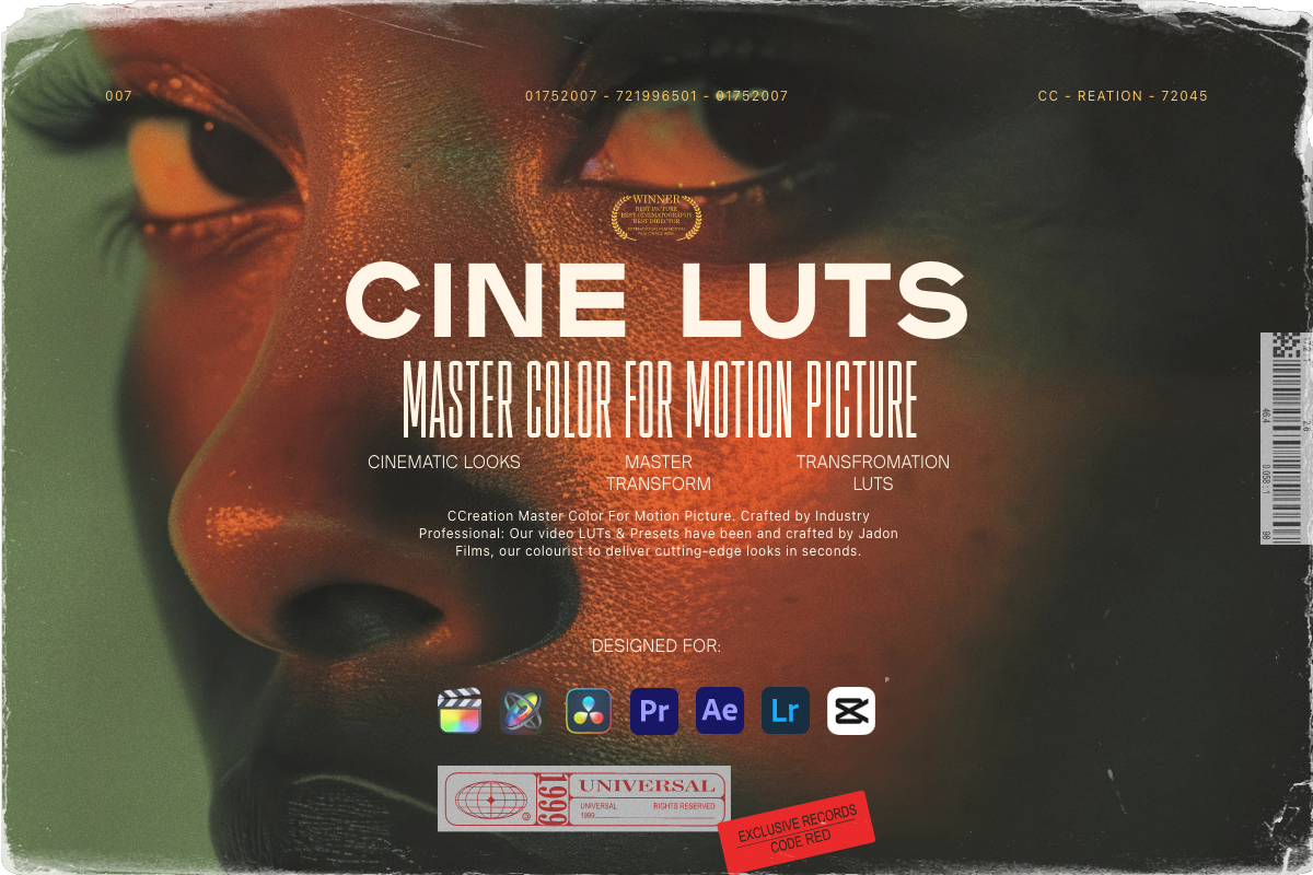 Portrait Luts and Master Color For Motion Picture Lut Pack ccreation.store