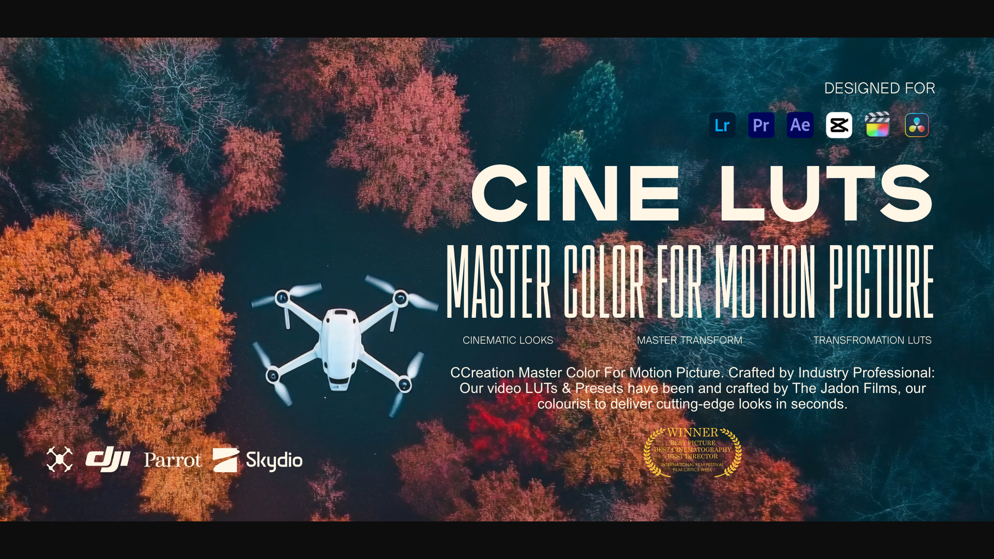 Drone luts for capcut that work with a variety of DJI drone cameras, lighting and different landscapes. Suitable from the moody landscapes of the Faroe Islands to midday sunsets - CCreation.store