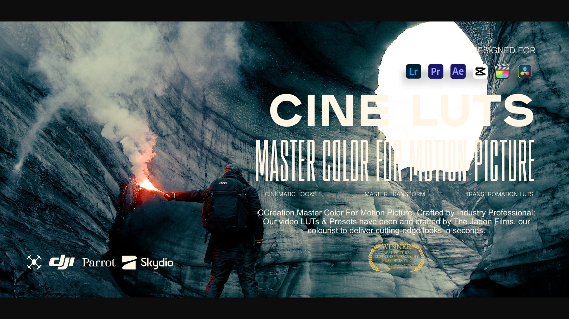 Drone luts for capcut that work with a variety of DJI drone cameras, lighting and different landscapes. Suitable from the moody landscapes of the Faroe Islands to midday sunsets - CCreation.store