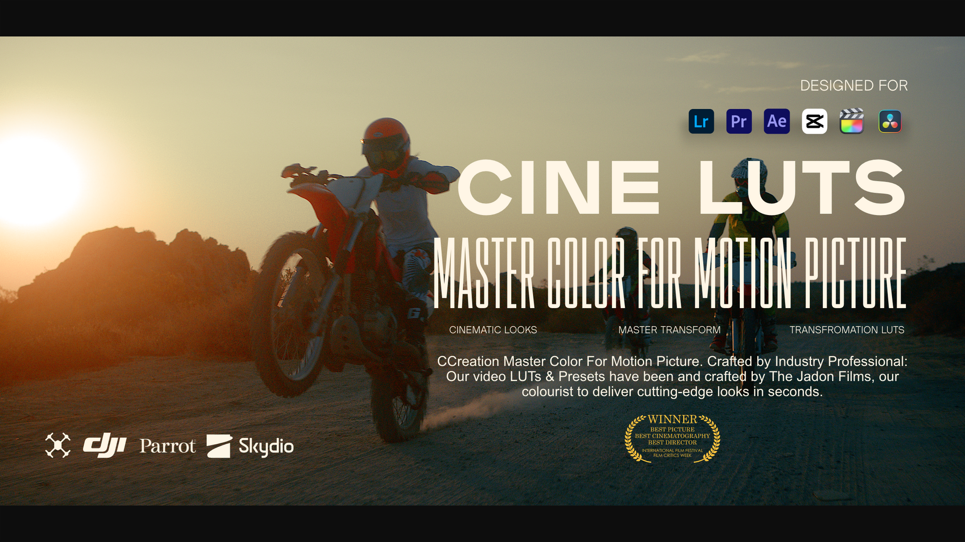Drone luts for capcut that work with a variety of DJI drone cameras, lighting and different landscapes. Suitable from the moody landscapes of the Faroe Islands to midday sunsets - CCreation.store