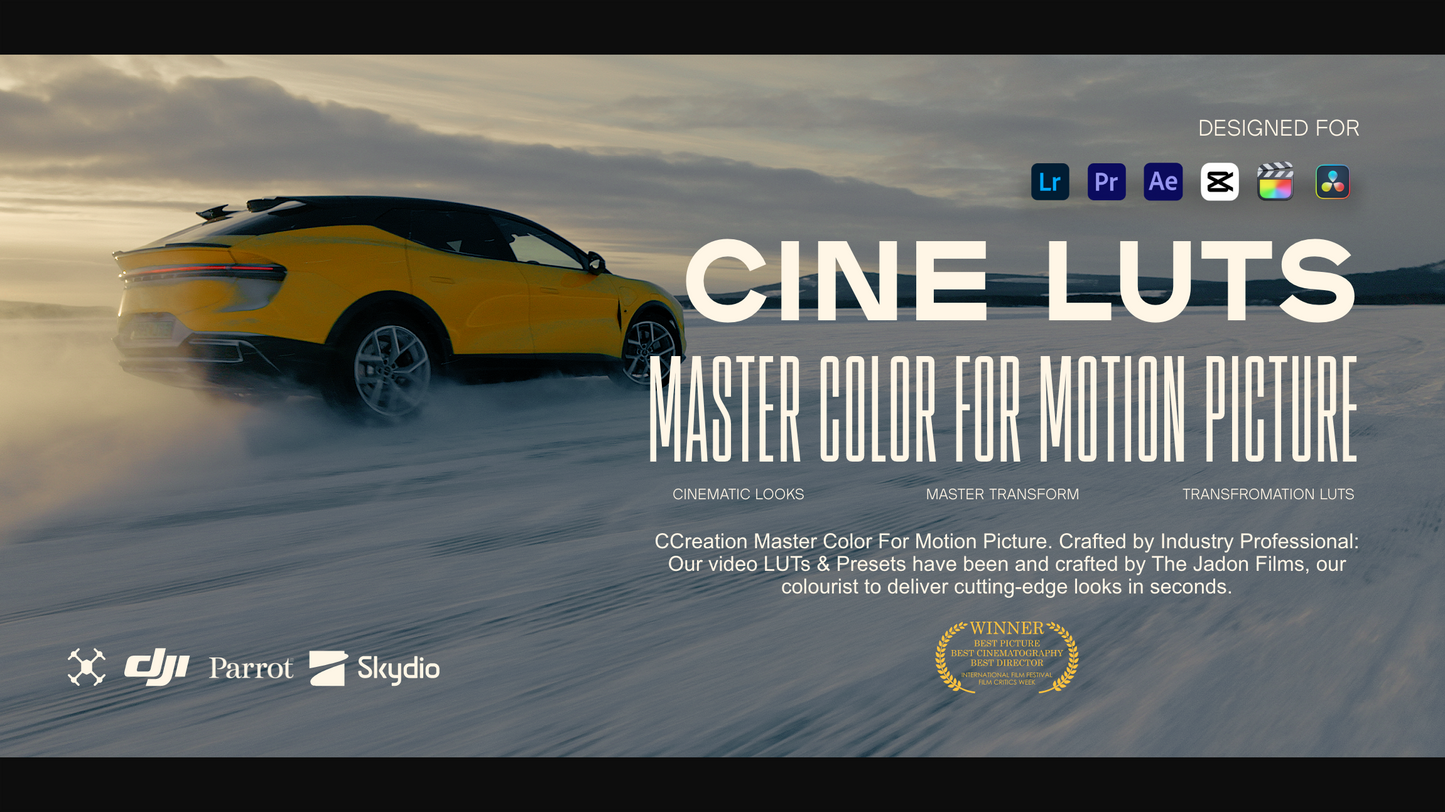 Drone Luts & Master Color For Motion Picture Lut Pack & Lightroom Preset Pack