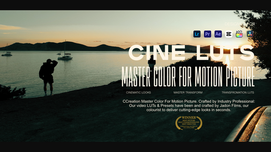 cinematic lifestyle vlog LUTs that allow you to quickly and easily achieve a big budget look at a discount price - CCreation.store