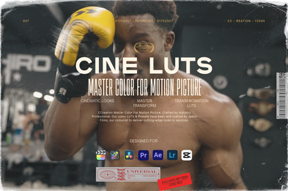 Workout Film Luts and Master Color For Motion Picture Lut Pack ccreation.store