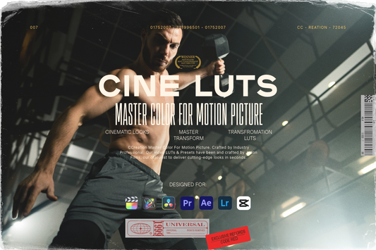 Crossfit Luts and Master Color For Motion Picture Lut Pack ccreation.store