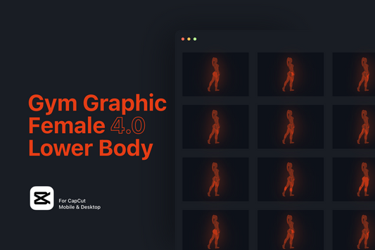 Exercise Graphics V4 Female Lower Body For Capcut ccreation.store