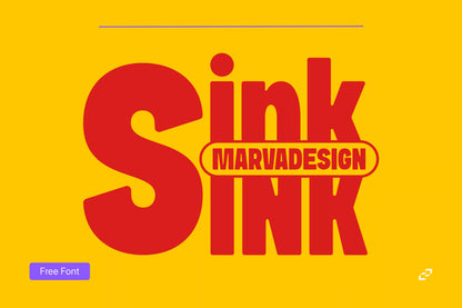 Sink - Retro Sans-Serif Font for Bold Branding & Modern Headlines ccreation.store