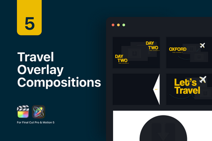 Animated Travel Pack for Final Cut Pro & Premiere Pro ccreation.store