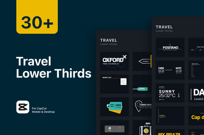 Animated Travel Graphics Pack For Capcut ccreation.store
