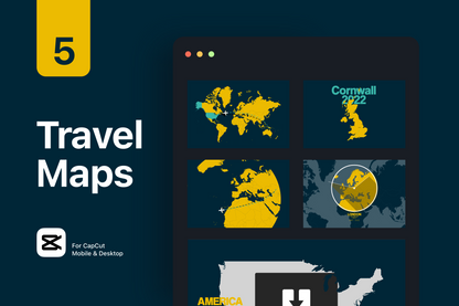 Animated Travel Graphics Pack For Capcut ccreation.store