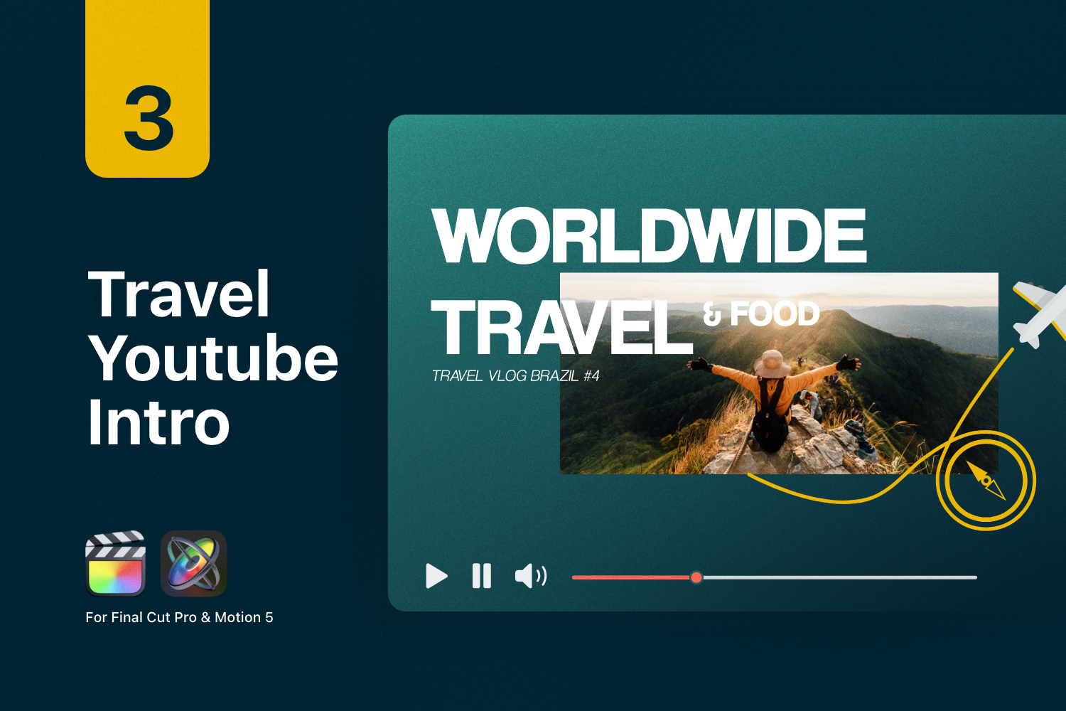 Animated Travel Pack for Final Cut Pro & Premiere Pro ccreation.store