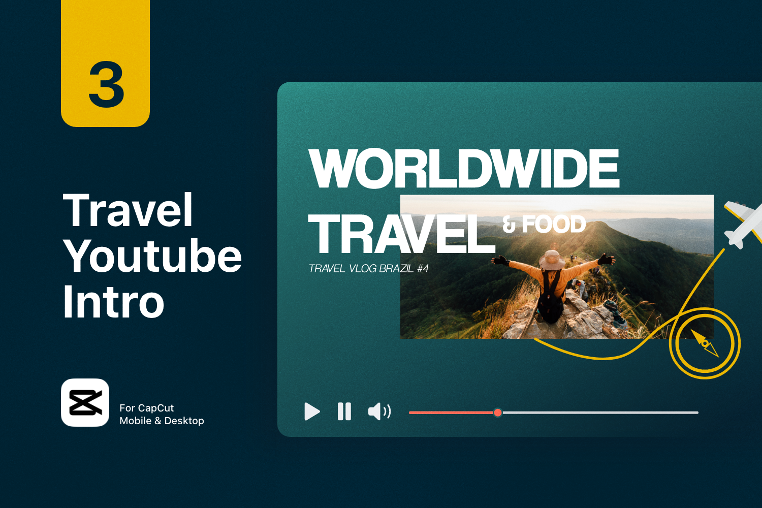 Animated Travel Graphics Pack For Capcut ccreation.store