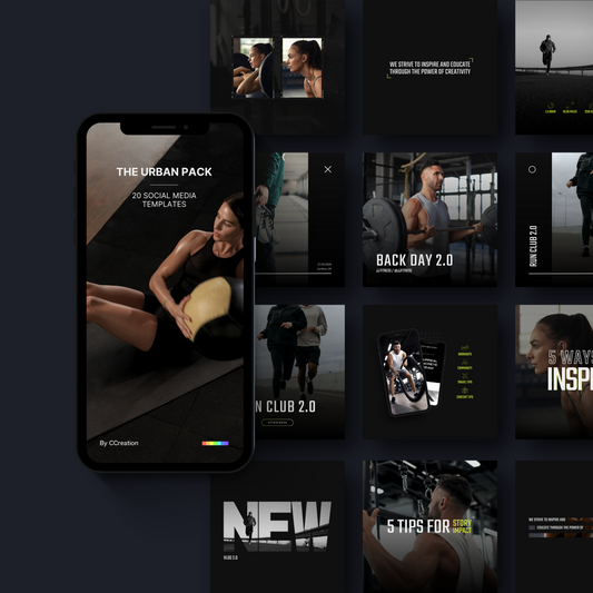 Social Media Instagram Templates - Customisable in Canva - Lifestyle Workout Running Coach Personal Trainer - C Creation Store