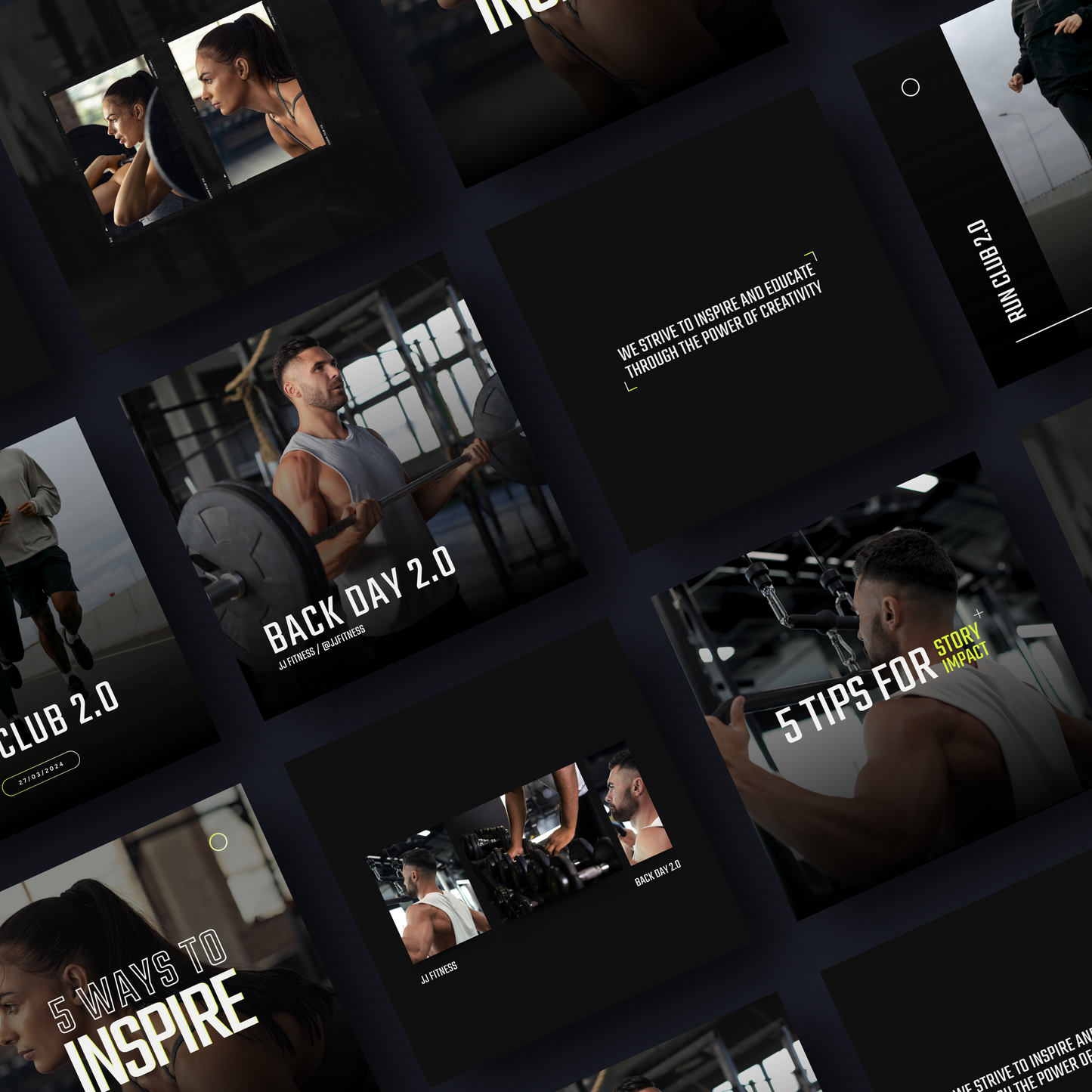 Social Media Instagram Templates - Customisable in Canva - Lifestyle Workout Running Coach Personal Trainer - C Creation Store