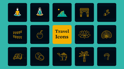 Animated Travel Icon Pack for Capcut ccreation.store