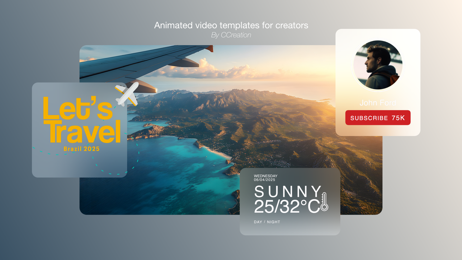 Animated Travel Icon Pack for Capcut ccreation.store