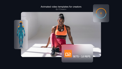 Gym Graphics V2 Female for CapCut ccreation.store