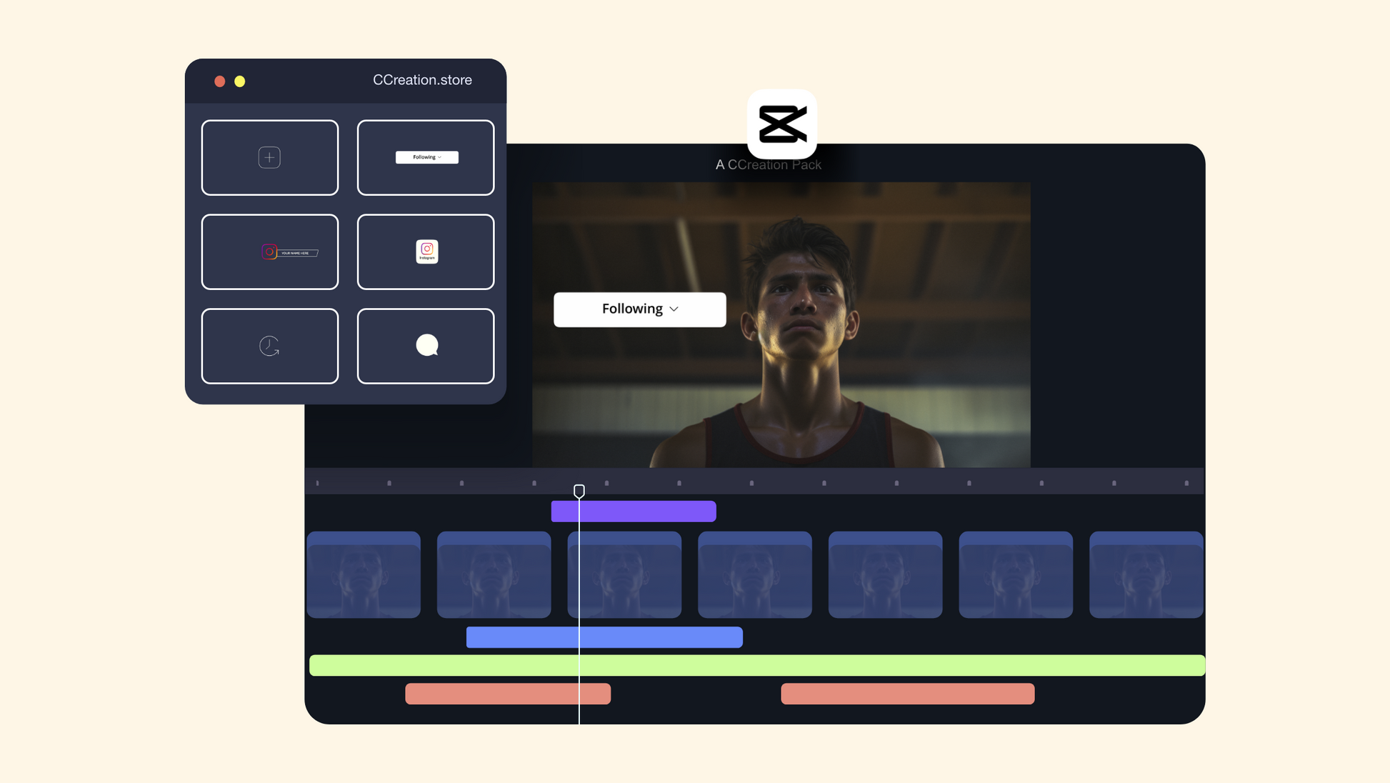 Instagram Animated Icons for CapCut ccreation.store