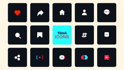 Tiktok animated icons For Capcut ccreation.store