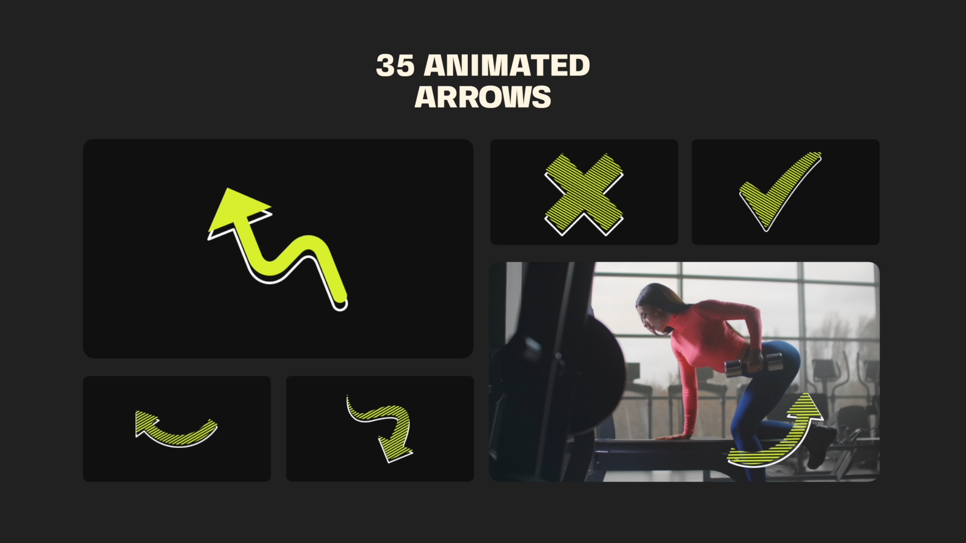 Arrow Pack Mogrt, Premiere Pro Templates